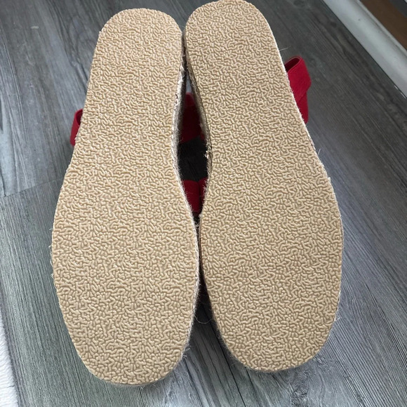 NWT Lulu’s Red Platform Espadrille Sandal Sz 7 - Picture 7 of 7
